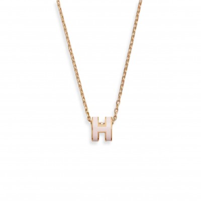 HERMES GOLD POP H NECKLACE METAL 